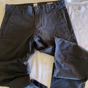Gap chino style zipper leg pants